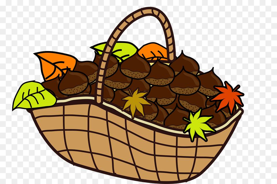 Japanese Chestnuts Are In A Basket Clipart, Food, Nut, Plant, Produce Free Png Download