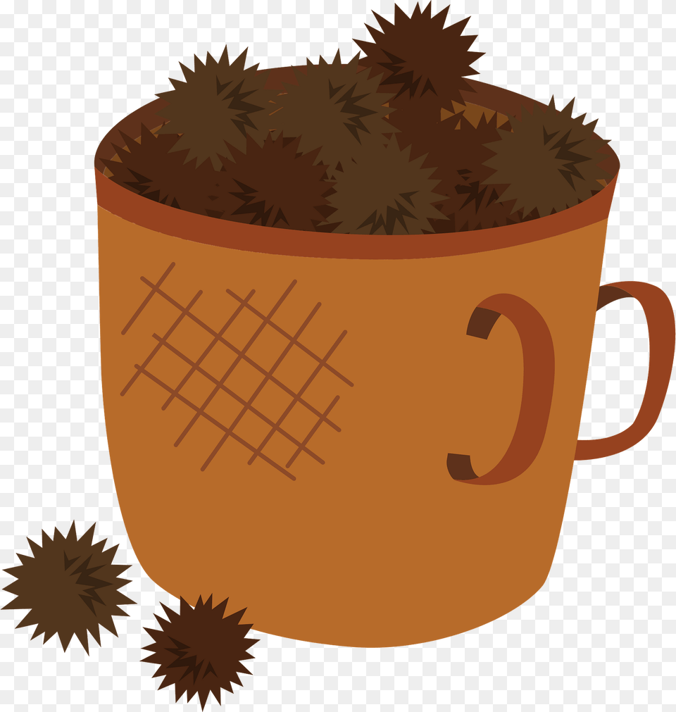 Japanese Chestnuts Food Clipart, Plant, Potted Plant, Pottery, Cup Png