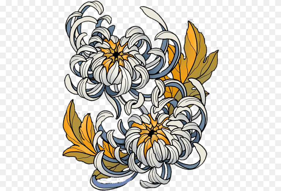 Japanese Chrysanthemum Flower Vector Transparent Cartoon Japanese Chrysanthemum Drawing, Art, Floral Design, Graphics, Pattern Free Png Download