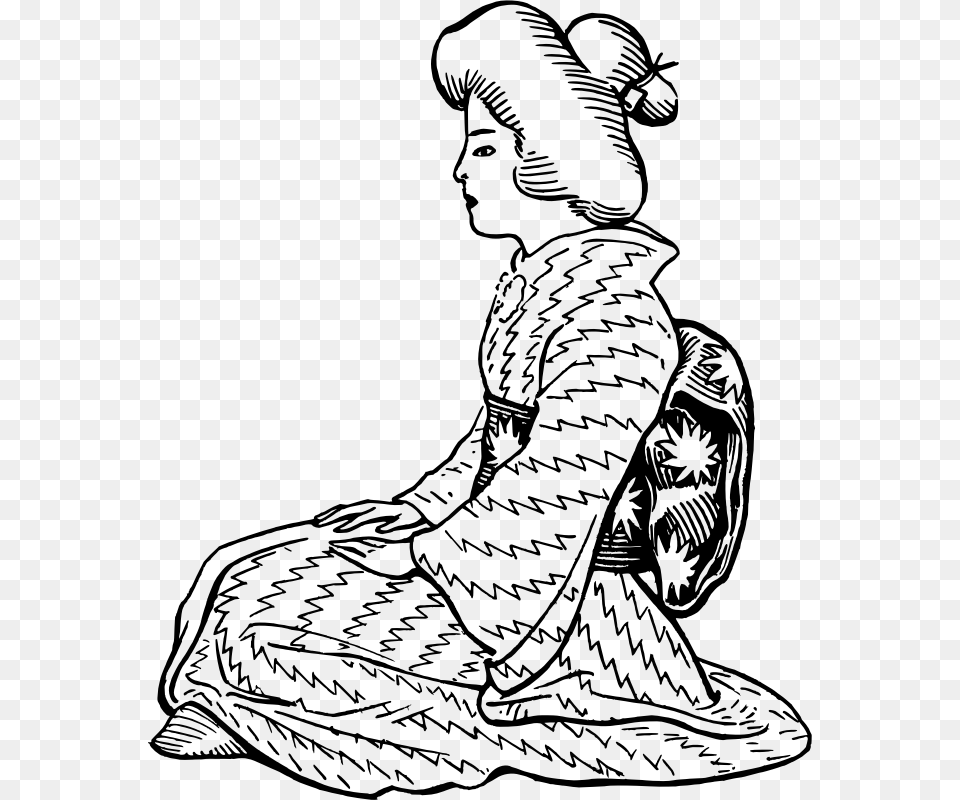 Japanese Clipart Black And White, Gray Free Transparent Png