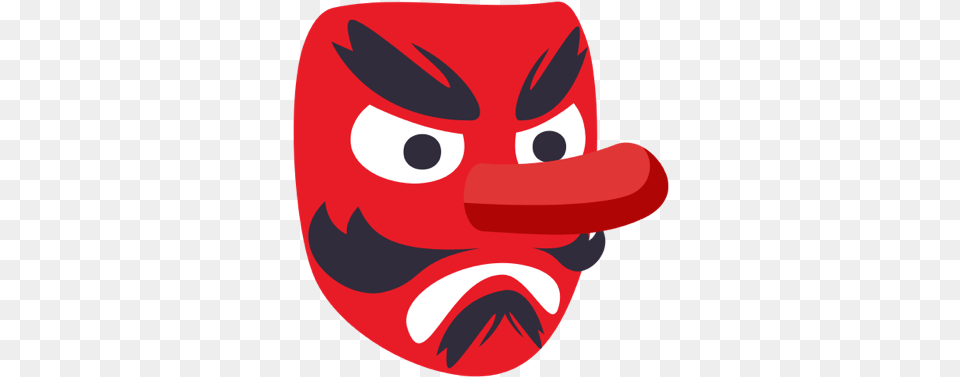 Japanese Clipart Character Red Face Japanese Emoji, Mask, Dynamite, Weapon Png Image