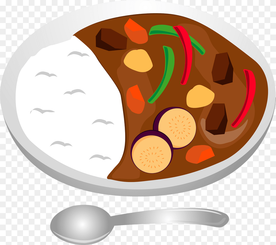 Japanese Curry Rice Food Clipart, Spoon, Cutlery, Meal, Dish Png