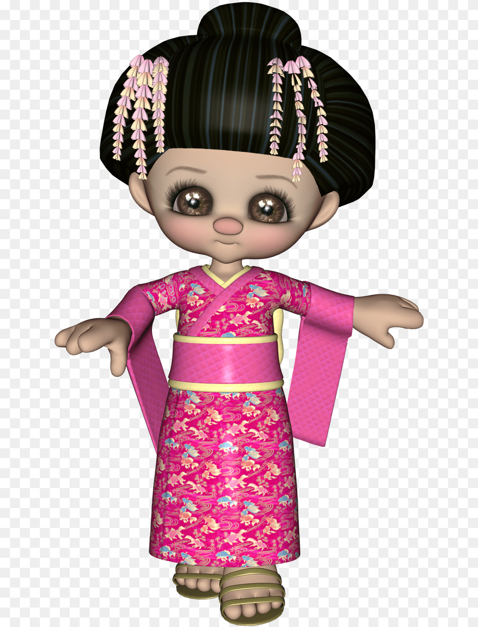 Japanese Dolls, Clothing, Gown, Formal Wear, Fashion Free Png