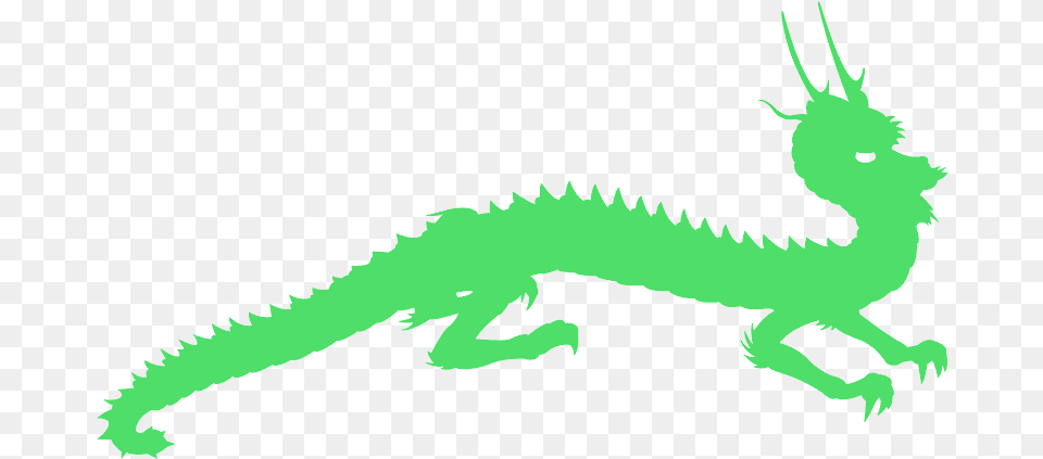 Japanese Dragon Silhouette Vector Silhouettes Creazilla Dragon, Animal, Dinosaur, Reptile Png