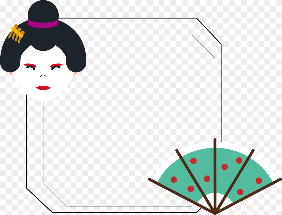 Japanese Fan Vector Border, Baby, Person, Art Png