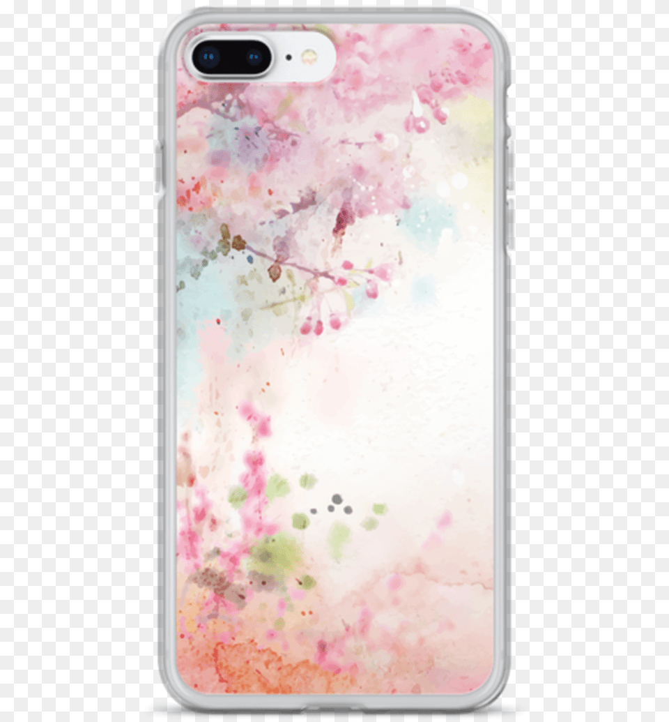 Japanese Floral Iphone Case Pastel Watercolor Art Background, Electronics, Mobile Phone, Phone, Flower Free Png Download