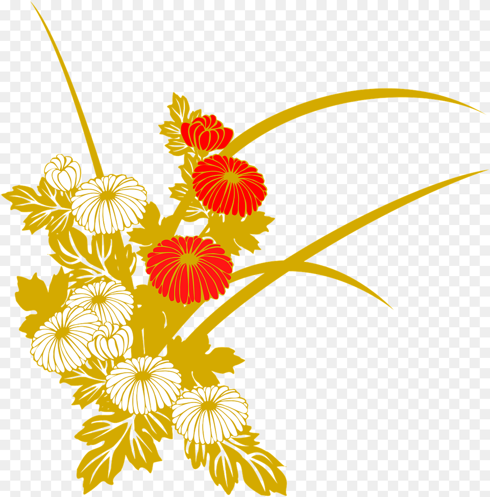Japanese Flower, Art, Floral Design, Flower Arrangement, Graphics Png