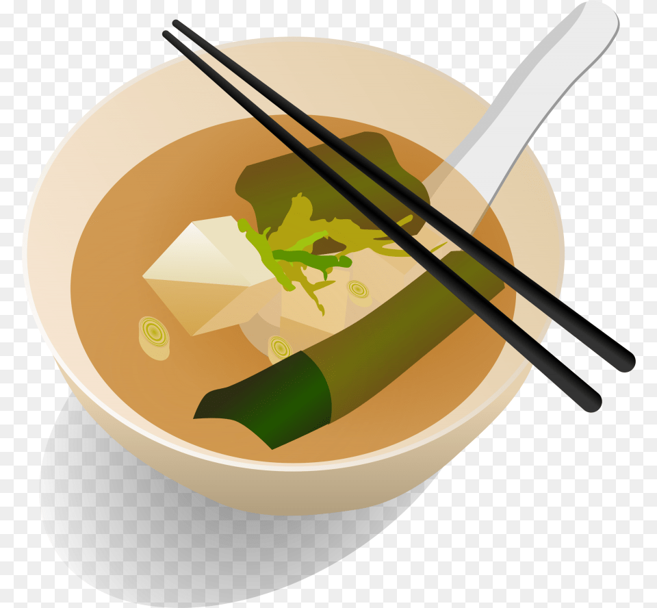 Japanese Food Clipart Chinese Rice Miso Soup Clipart, Dish, Meal, Bowl, Soup Bowl Free Png