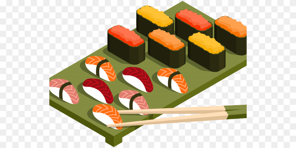 Japanese Food Clipart Cute Background Sushi Food Clipart, Dish, Meal, Grain, Produce Free Transparent Png