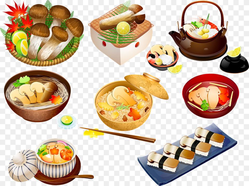 Japanese Food Japan Food Sushi Asian Sashimi Japanese Cuisine, Dish, Lunch, Meal, Food Presentation Png