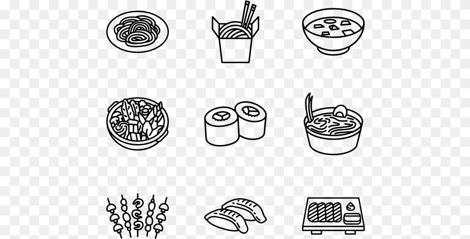 Japanese Food Japanese Food Icon Vector, Gray Png