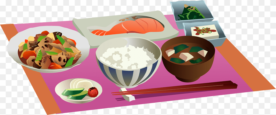 Japanese Foods Clipart, Dish, Food, Lunch, Meal Free Png Download