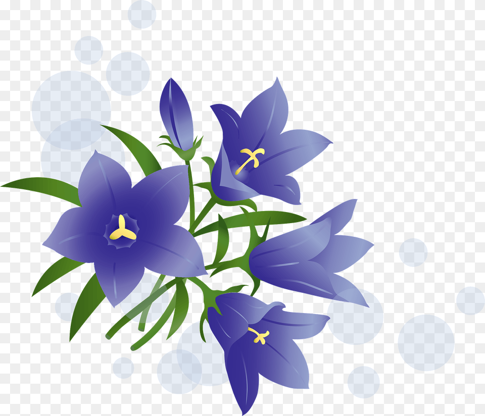 Japanese Gentian Flower Clipart, Art, Graphics, Plant, Iris Free Png