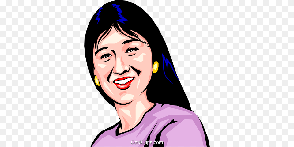 Japanese Girl Royalty Vector Clip Art Illustration, Accessories, Portrait, Photography, Person Free Transparent Png