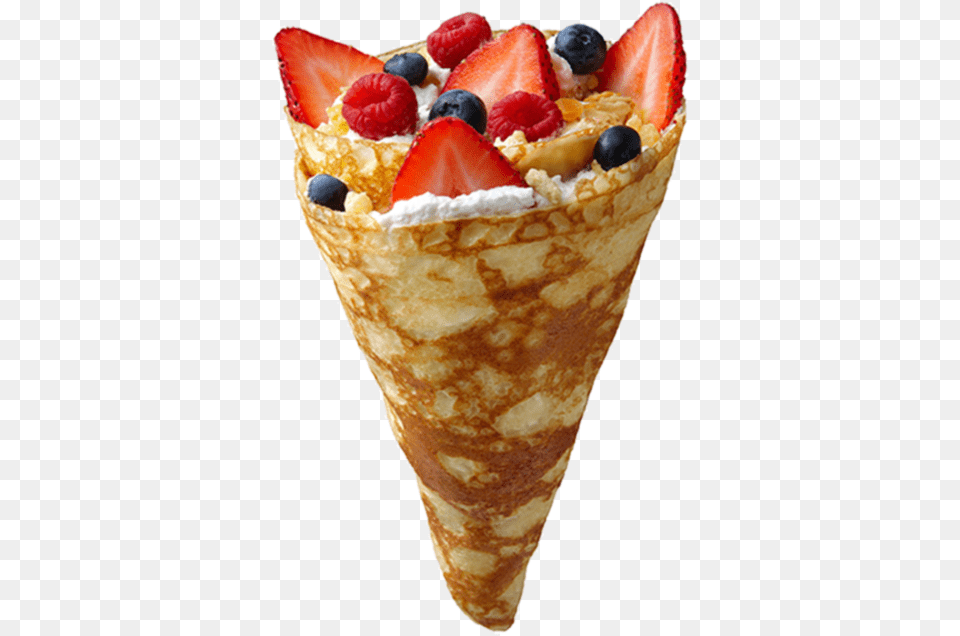 Japanese Ice Cream Transparent Image Ice Cream Cone Crepe, Berry, Food, Fruit, Plant Free Png Download
