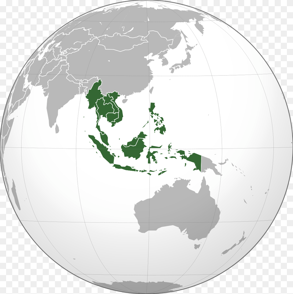 Japanese Invade Southeast Asia South East Asia On Globe, Astronomy, Outer Space, Planet, Sphere Png