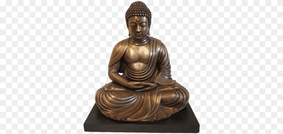 Japanese Kyoto Buddha Statue Buddha Statue In Bronze And Sitting Posture Cor, Art, Prayer, Adult, Female Png Image