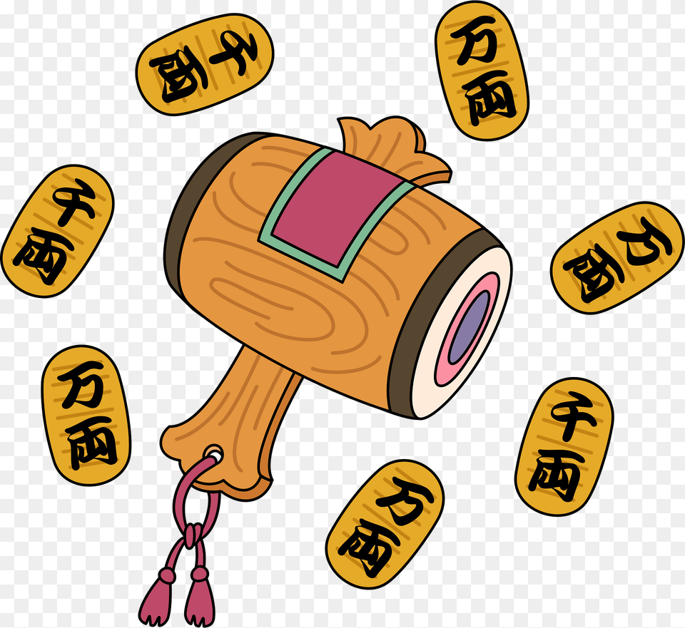 Japanese Magic Hammer Coin Clipart, Dynamite, Weapon Png