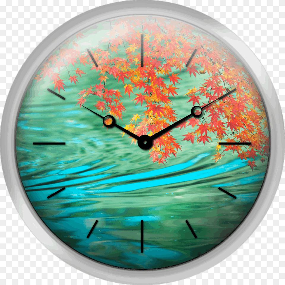Japanese Maple In Autumn Kyoto Prefecture Honshu Japan Texture Clock, Analog Clock, Wall Clock Free Png