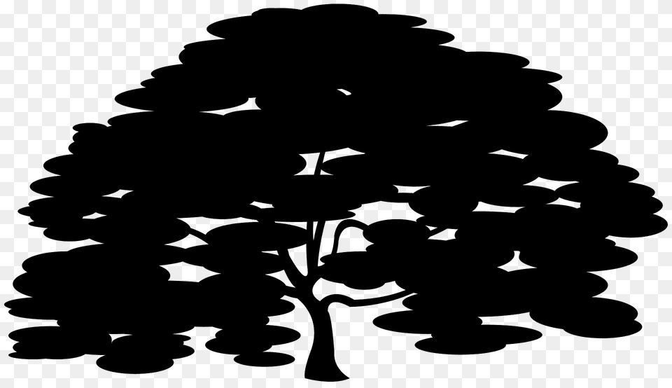 Japanese Maple Silhouette, Stencil Png Image