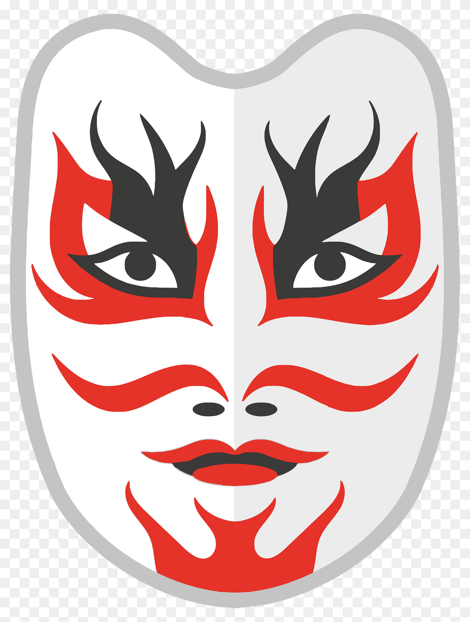 Japanese Mask Clipart, Face, Head, Person Png