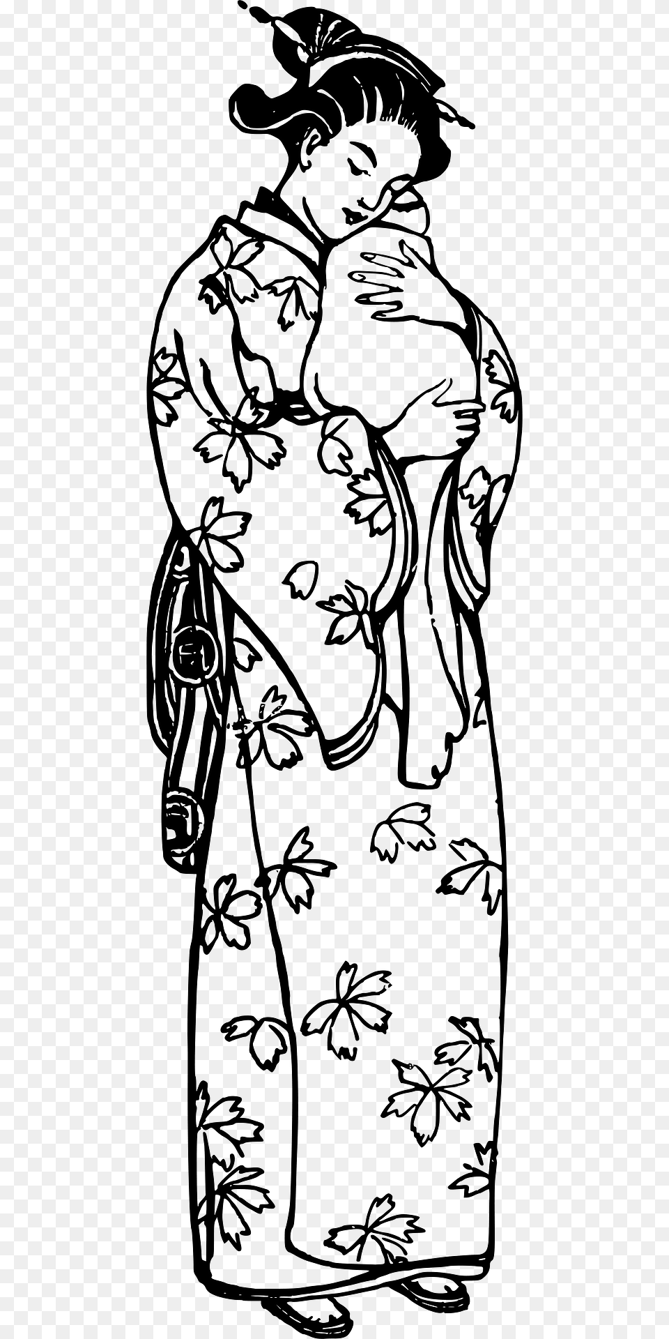 Japanese Mother Clipart, Clothing, Dress, Person, Face Free Transparent Png