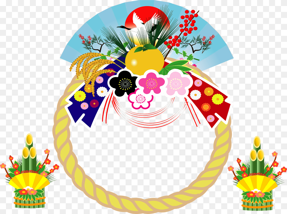 Japanese New Year Decoration Clipart, Art, Graphics, Person, People Png Image