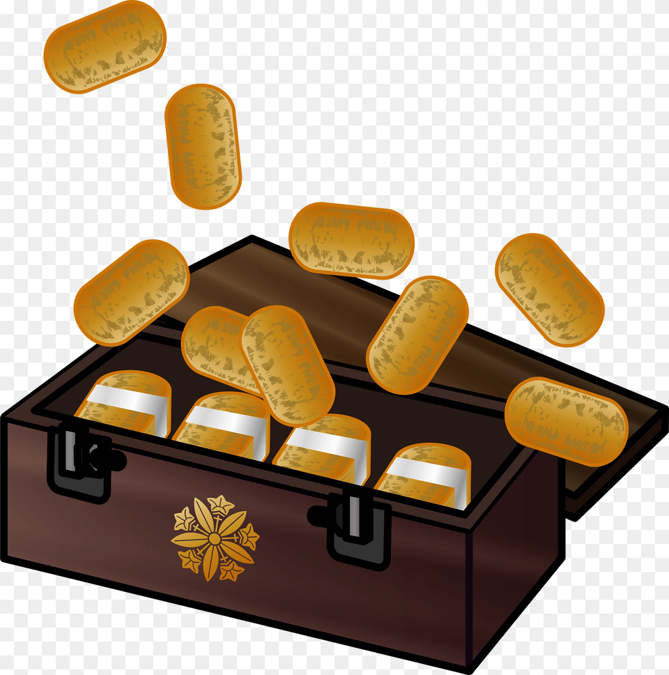 Japanese Oval Gold Coins Clipart, Treasure, Medication, Cabinet, Furniture Png Image