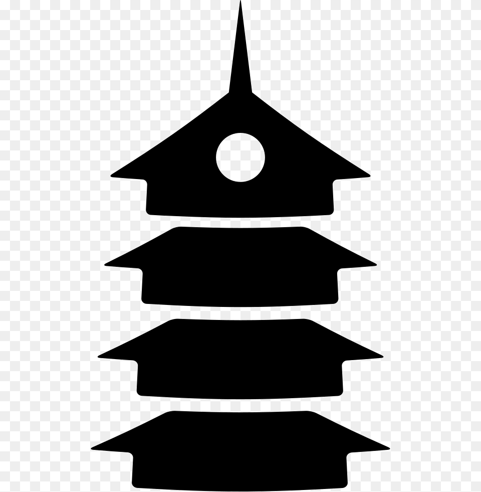 Japanese Pagoda, Stencil, Animal, Fish, Sea Life Free Png