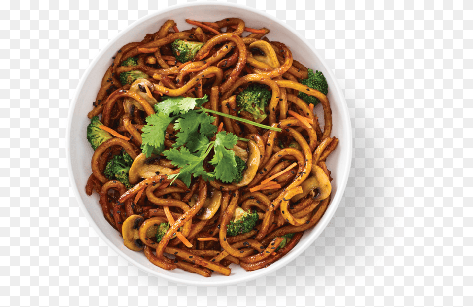 Japanese Pan Noodles Noodles And Company Orange Chicken Lo Mein, Food, Noodle, Plate, Pasta Free Png Download