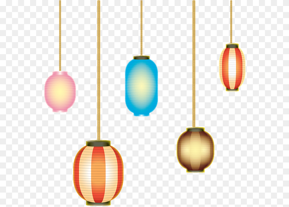 Japanese Paper Lanterns Lantern String Lights Transparent Japan Lantern, Lamp, Chandelier Png