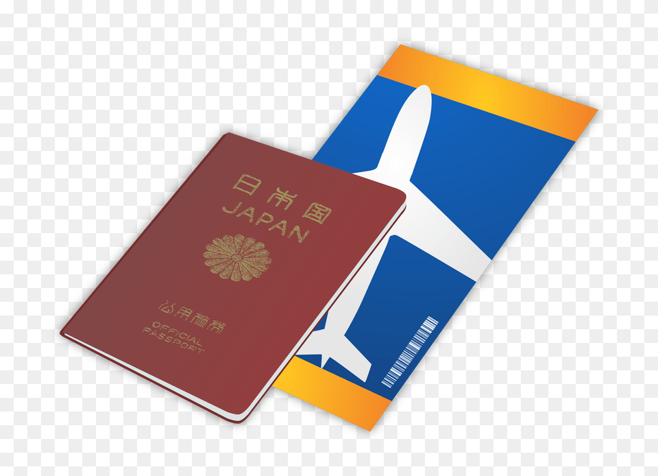 Japanese Passport And Ticket Icons, Text, Document, Id Cards Free Png Download