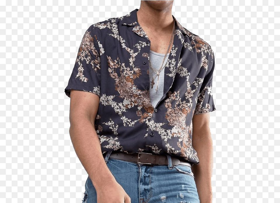 Japanese Print Shirt Mens, Blouse, Clothing, Sleeve, Accessories Free Transparent Png
