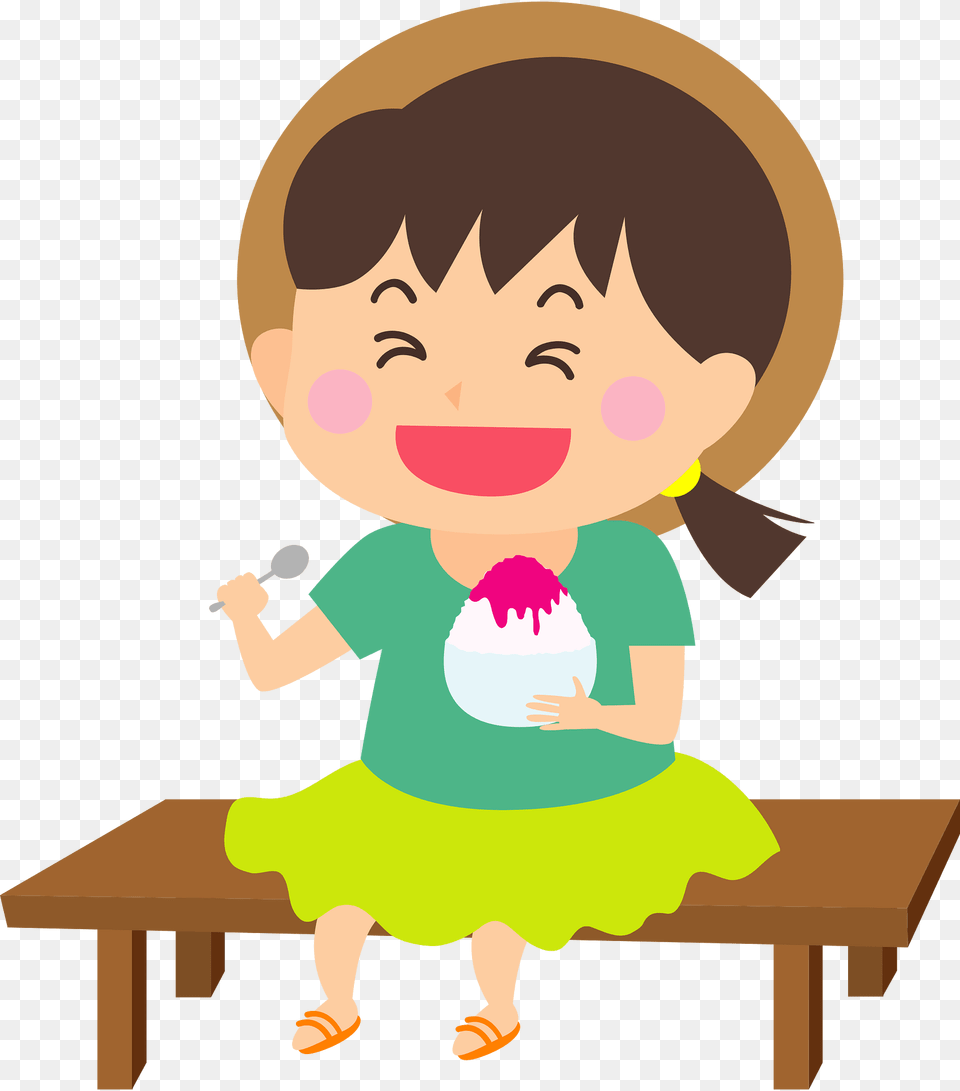 Japanese Shaved Ice Girl Clipart, Baby, Person, Photography, Head Free Png