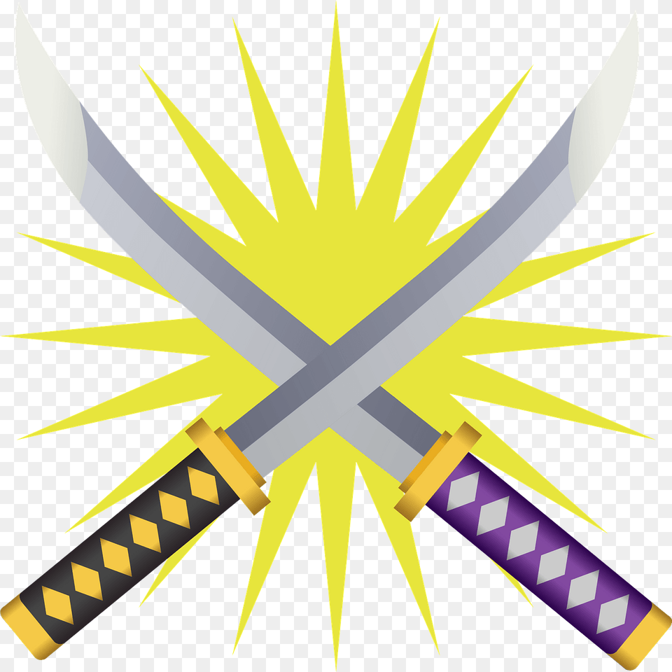 Japanese Sword Battle Clipart, Weapon, Blade, Dagger, Knife Png Image