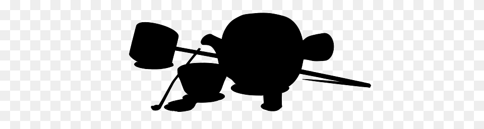 Japanese Tea Set, Silhouette, Electrical Device, Microphone Free Png