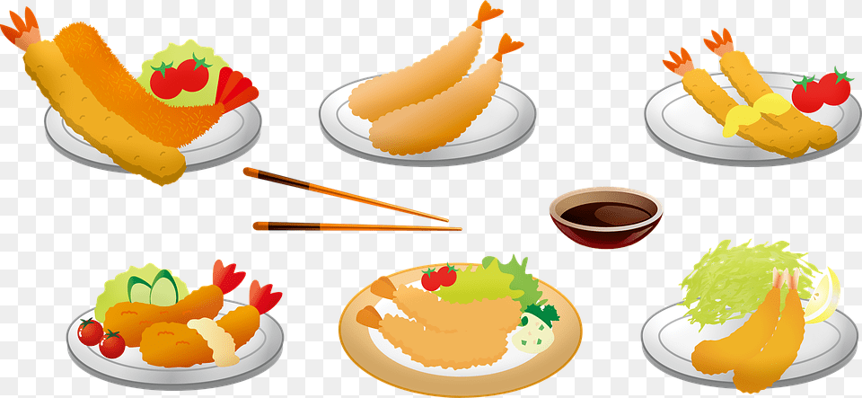 Japanese Tempura Soup Food Japan Tempura Seafood, Dish, Lunch, Meal, Grain Png Image