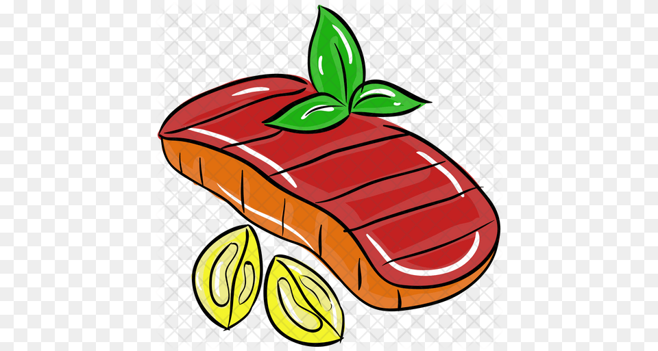 Japanese Toro Icon Of Doodle Style Clip Art, Food, Meat Free Transparent Png