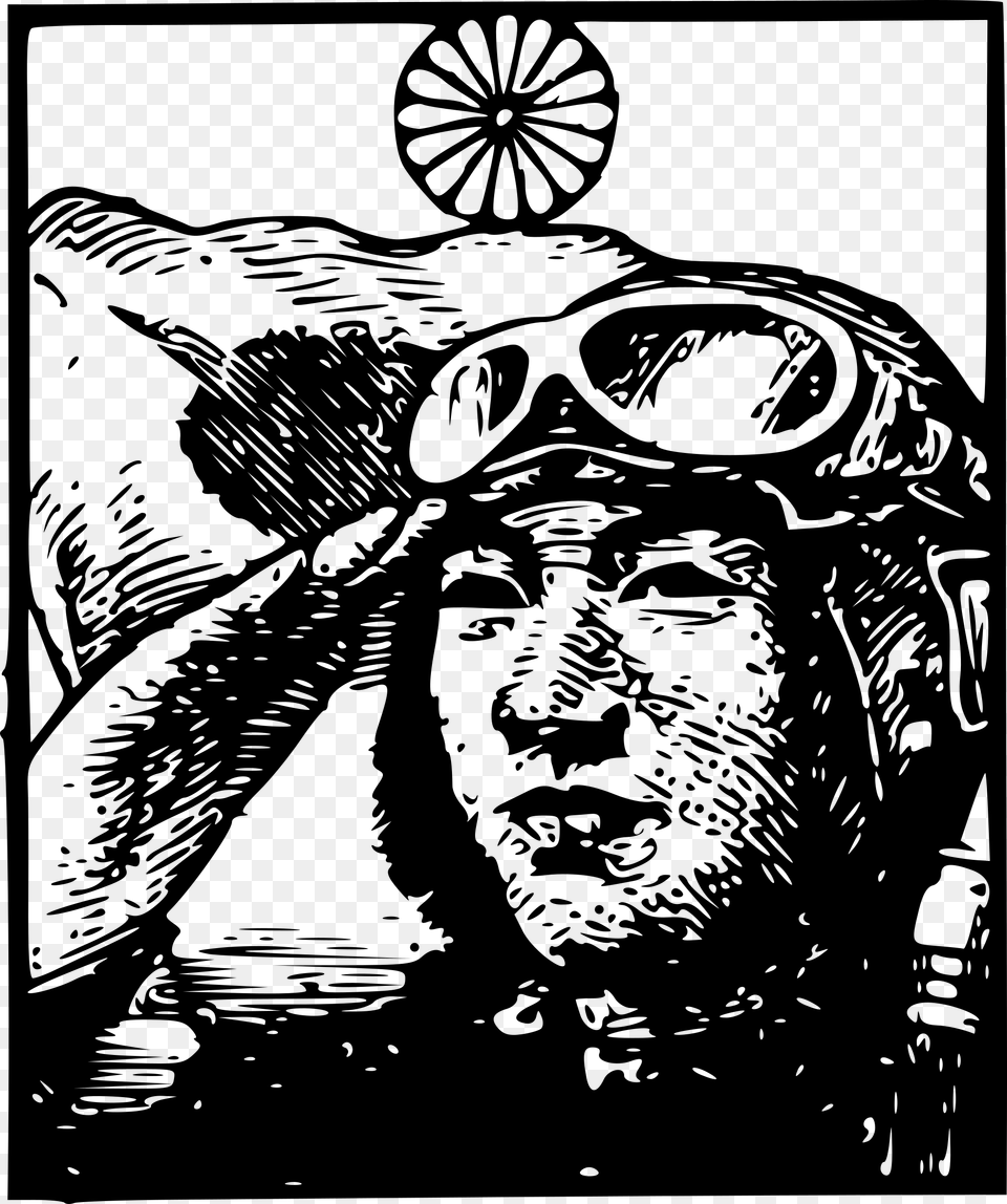 Japanese War Aircraft Pilot Clip Arts Japanese War Clipart, Gray Png Image
