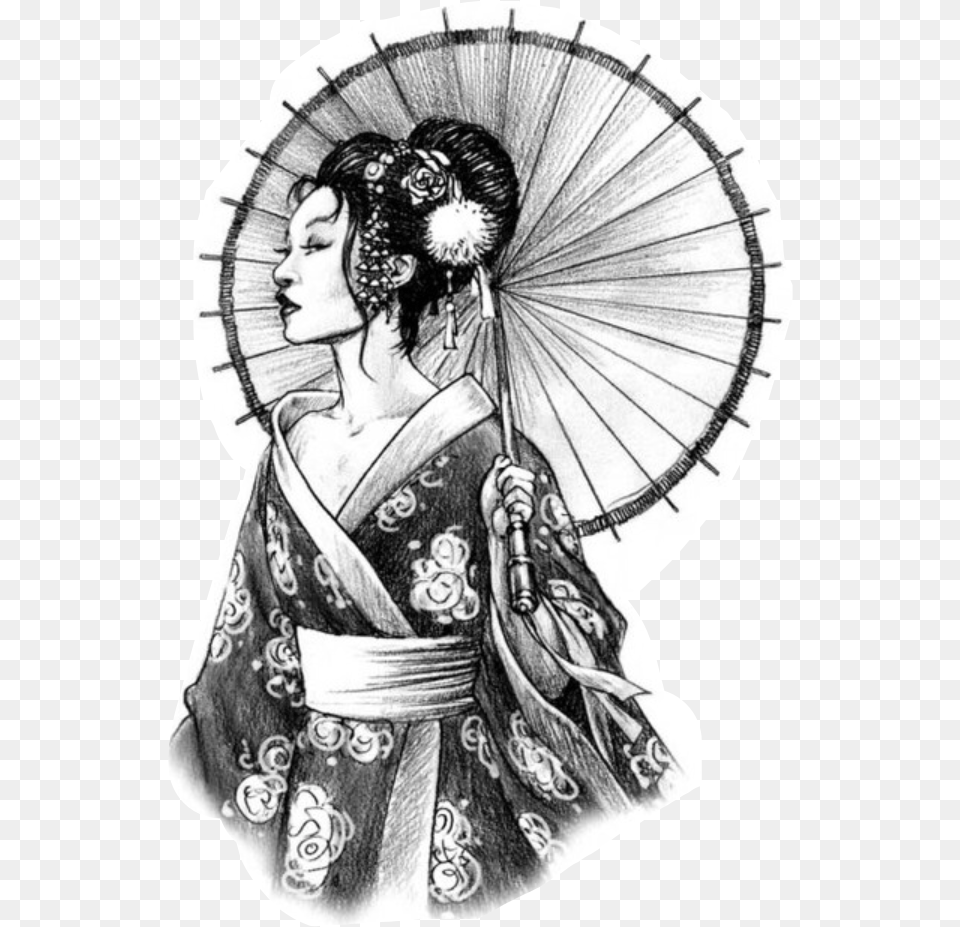 Japanese Woman Tattoo Designs, Clothing, Gown, Dress, Formal Wear Free Png