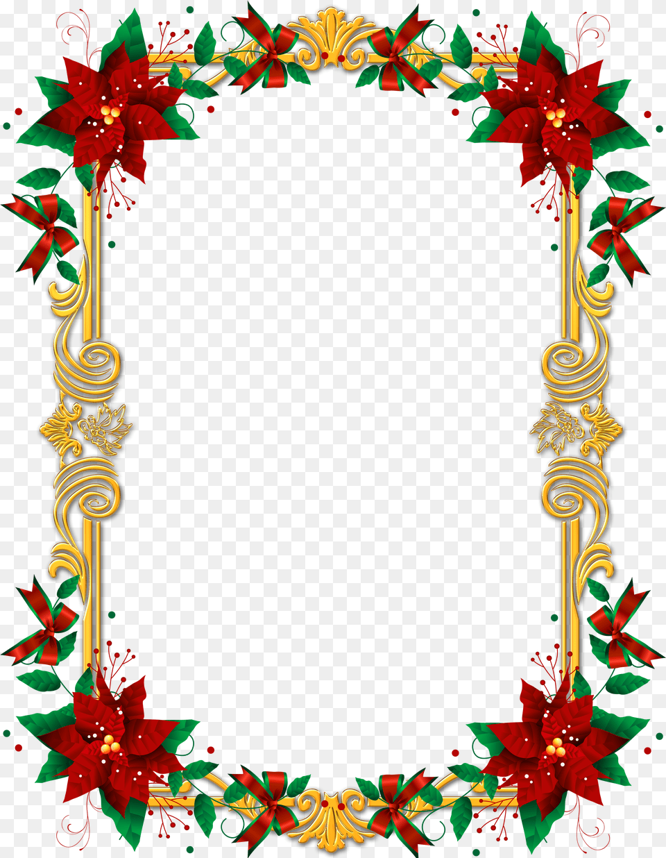 Jaqueline Del Moral Romero Border Christmas Card Template Png