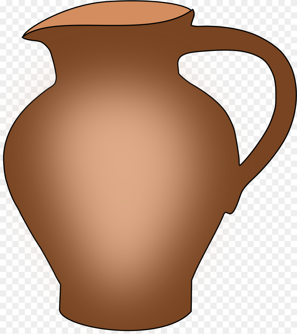 Jar Clipart Clay Pitcher Jug Clipart, Pottery, Water Jug, Disk Png Image