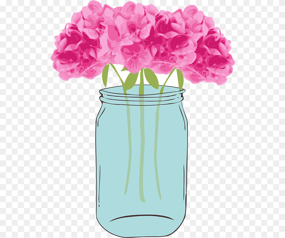 Jar Of Candy Floral Vector With Mason Clip Art Pixel Mason Jar With Flowers Clipart, Carnation, Flower, Plant, Pottery Png