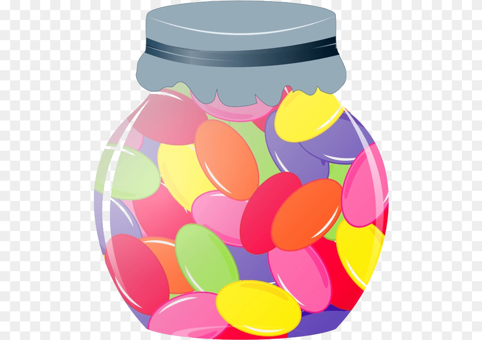 Jar Of Candy Jelly Bean Clipart Transparent Jelly Bean Jar Clipart, Food Free Png