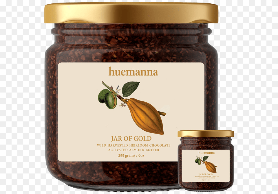 Jar Of Gold Salted Almond U2014 Huemanna Jar Of Gold, Food, Jam Free Transparent Png