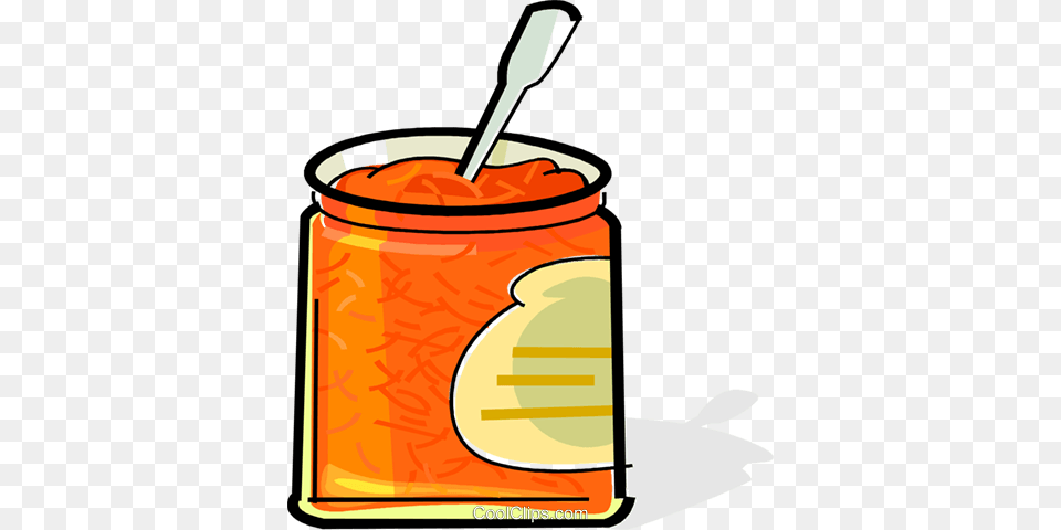 Jar Of Marmalade Royalty Vector Clip Art Illustration, Cutlery, Spoon, Dynamite, Weapon Free Png
