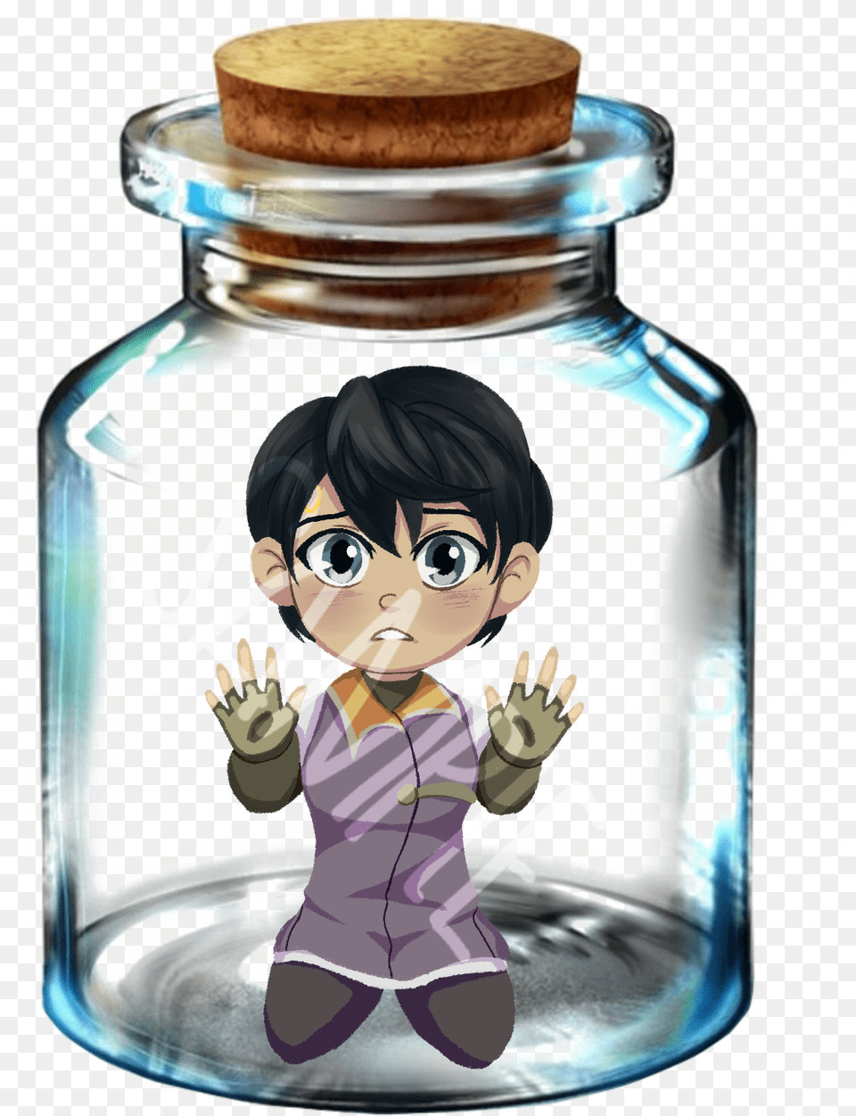 Jar Transparent Water Anime Pictures, Baby, Person, Face, Head Png