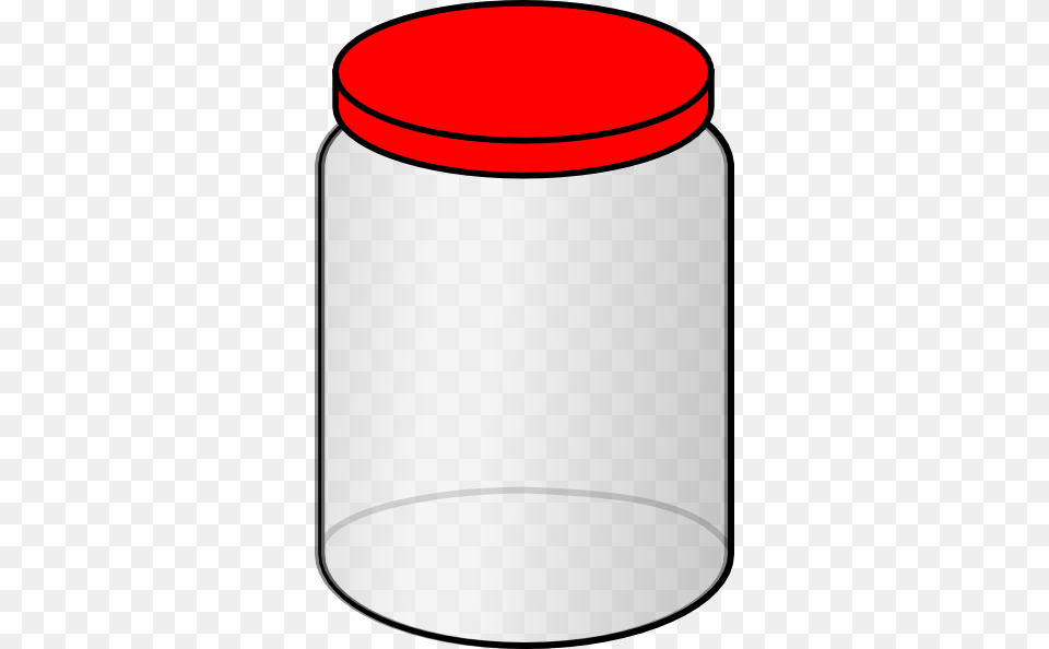 Jar With Red Lid Clip Art At Clker Com Vector Online Clipart Jar, Bottle, Shaker Free Png Download