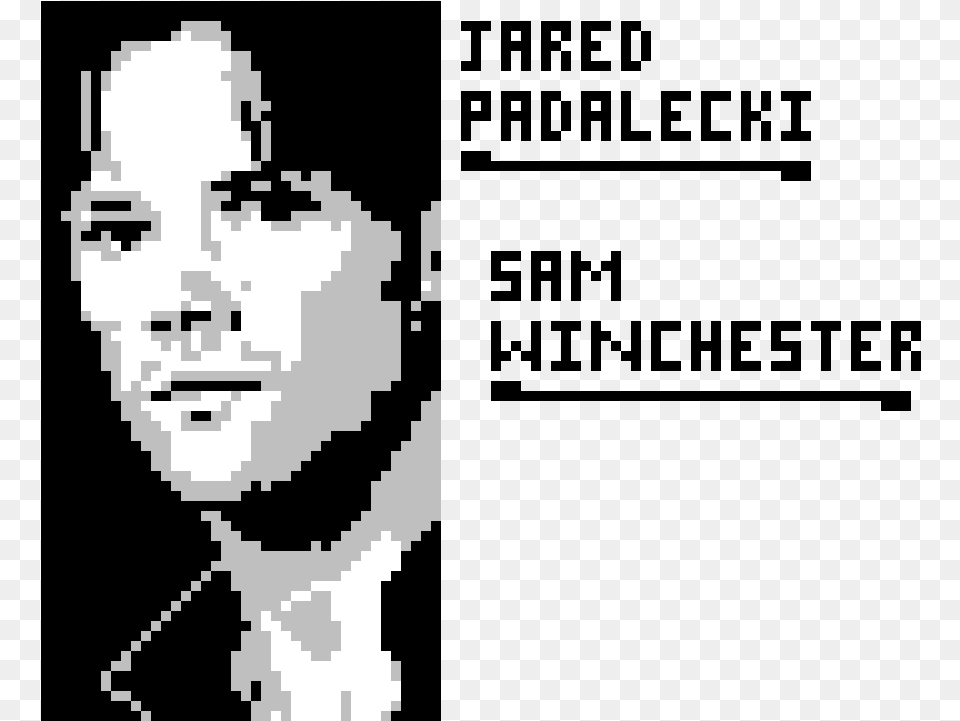 Jared Padalecki Pixel Art, Face, Head, Person, Photography Free Png Download