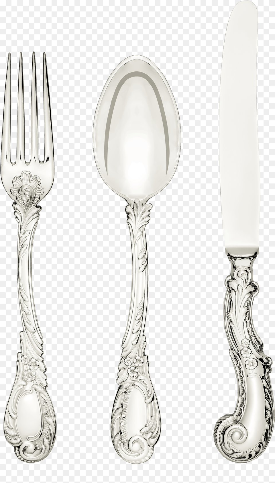 Jarosinski Amp Vaugoin Hand Forged Silver Cutlery Design Fork, Spoon, Blade, Dagger, Knife Free Png